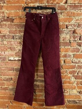 Levi's Burgundy Boot Cut Corduroy Pants